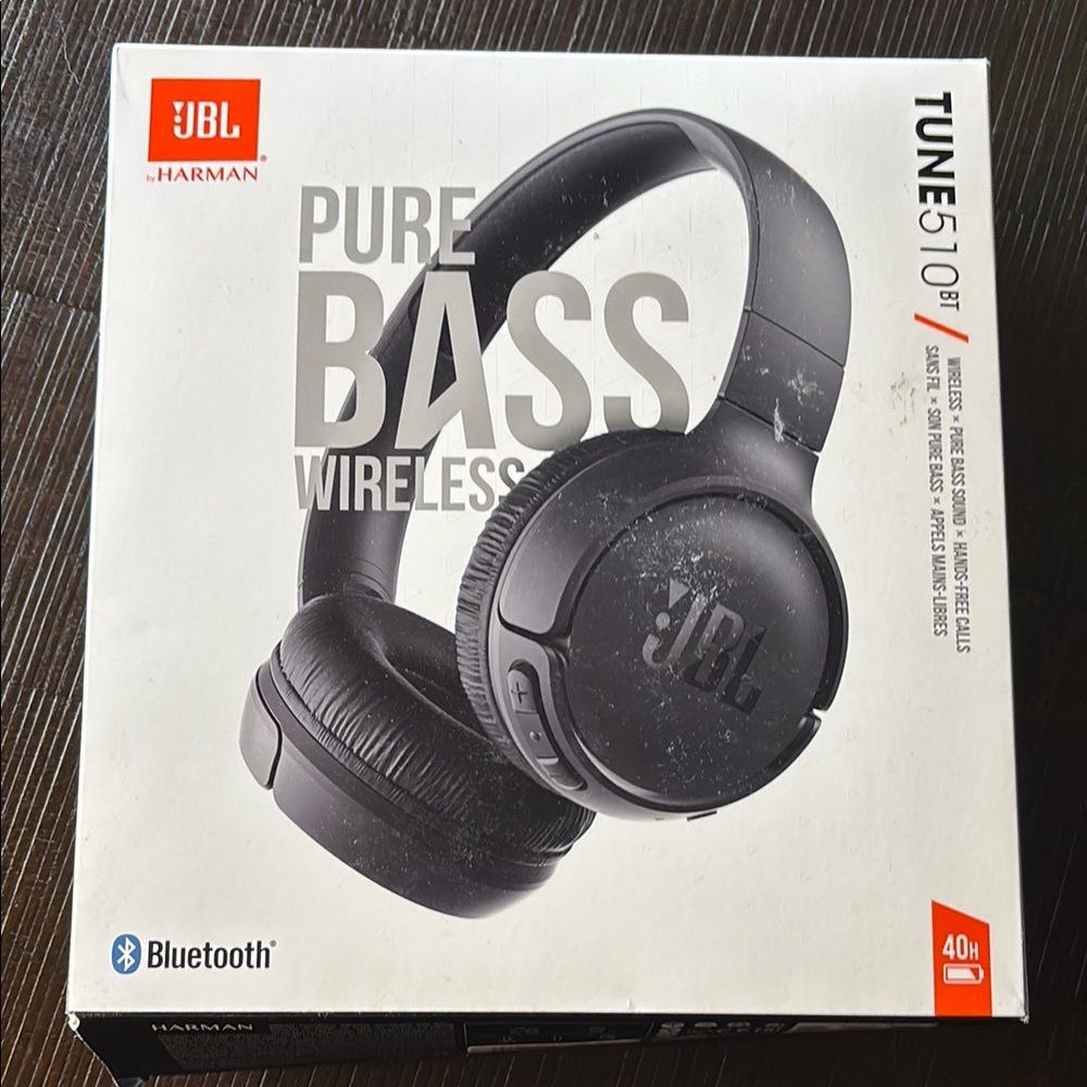 JBL Tune 510BT On-Ear Headphones - Black